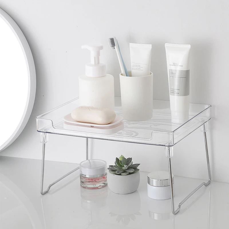 

Clear Cabinet Organizer Sturdy Durable Stackable Organizers and Storage Shelf Practical Gifts for Families Friends