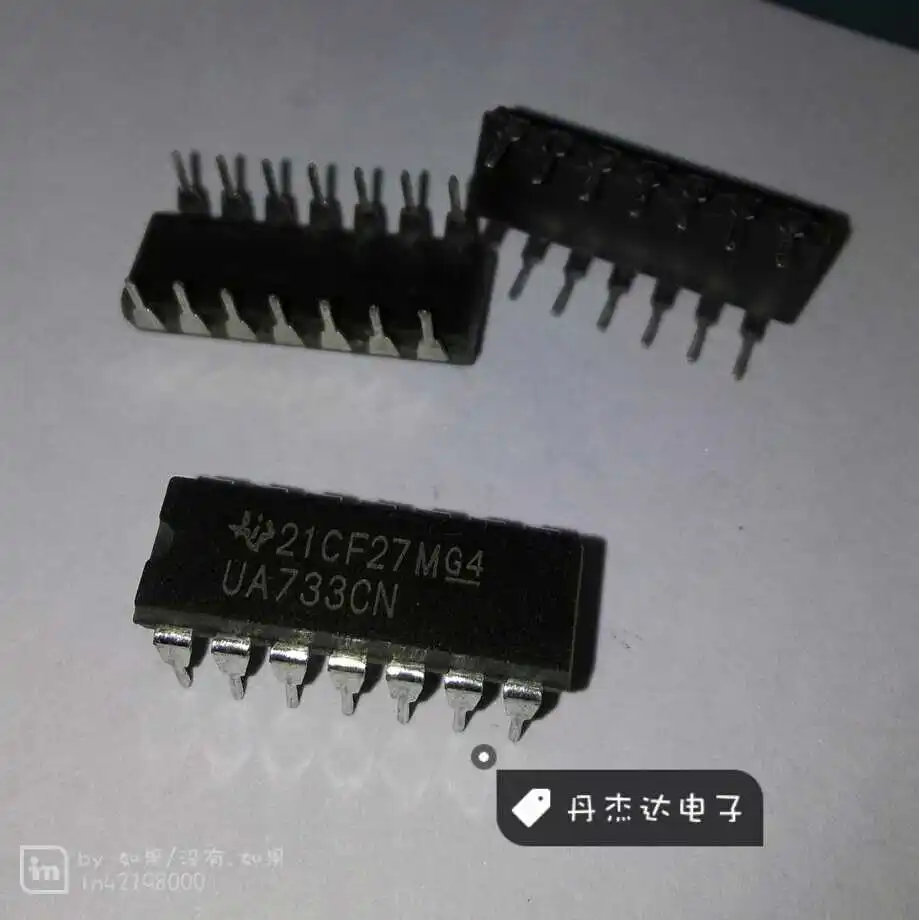 

30pcs original new 30pcs original new LM733CN UA733CN DIP14 pin dual-rail-to-rail operational amplifier IC