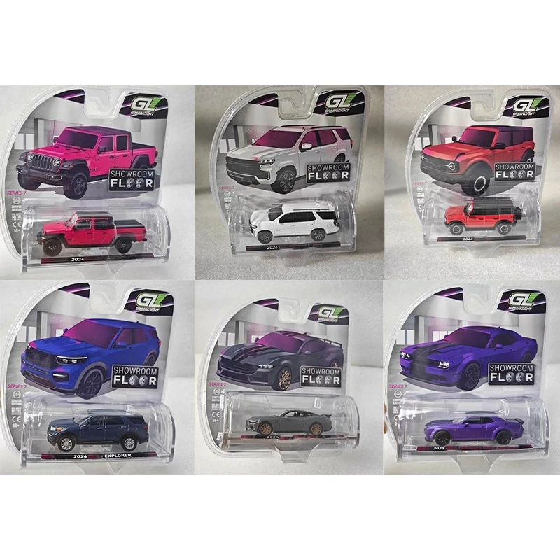 

Greenlight 1:64 Машина Выставочный зал Пол Серия Внедорожник Грузовик Спортивный автомобиль Модель из сплава Коллекция украшений