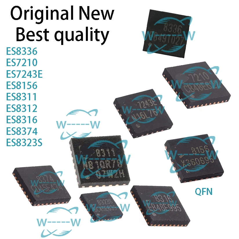 5-30PCS) ES8336 ES7210 ES7243E ES8156 ES8311 ES8312 ES8316 ES8374 ES8323S 8336 7210 7243E 8156 8311 8312 8316 8374 8323S IC CHIP