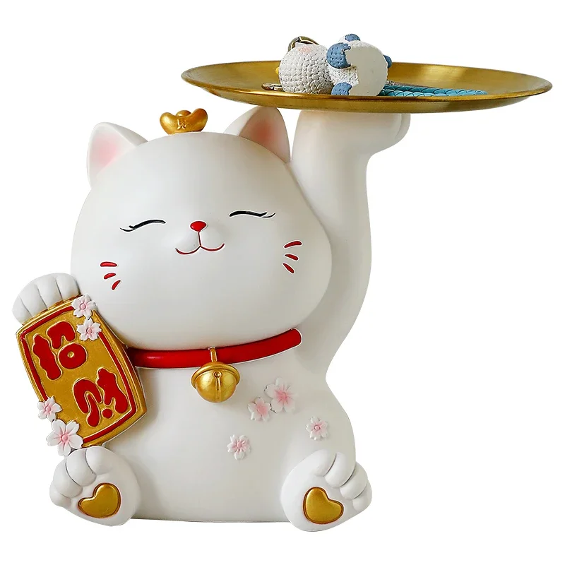 Maneki-neko Key Storage Entrance Home Decoration Dining Cabinet Gift