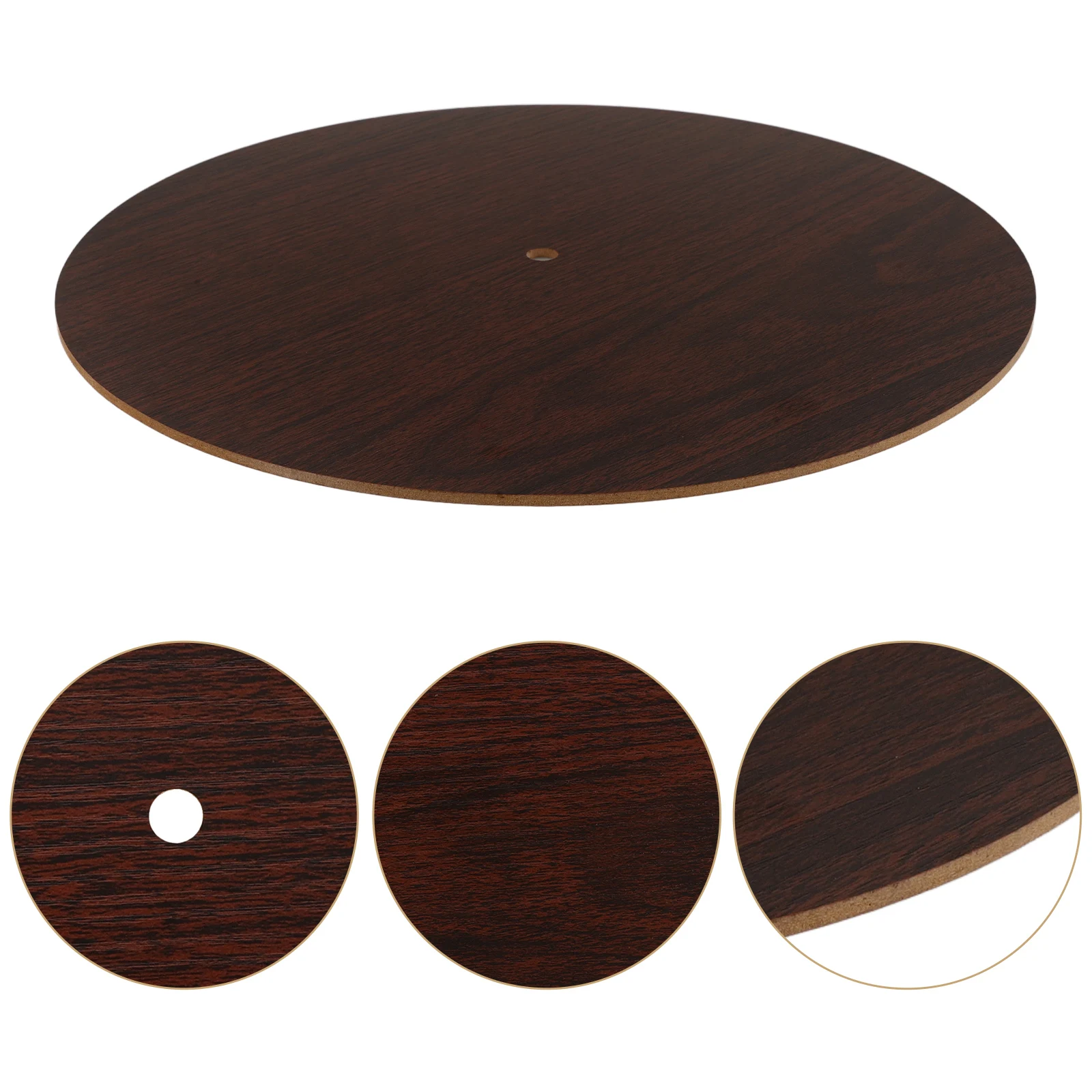 

Retro Wooden Grain Board Clock Watch Wall Roman Number Accessories Round Extra Large Coffee Dial
