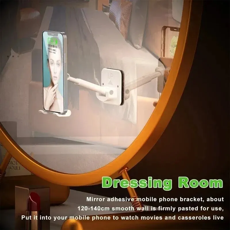 Wall Phone Holder Adjustable Stand For Cell Phone iPad Cellular Desk Support Retractable Multifunctional Mobile Phone Support