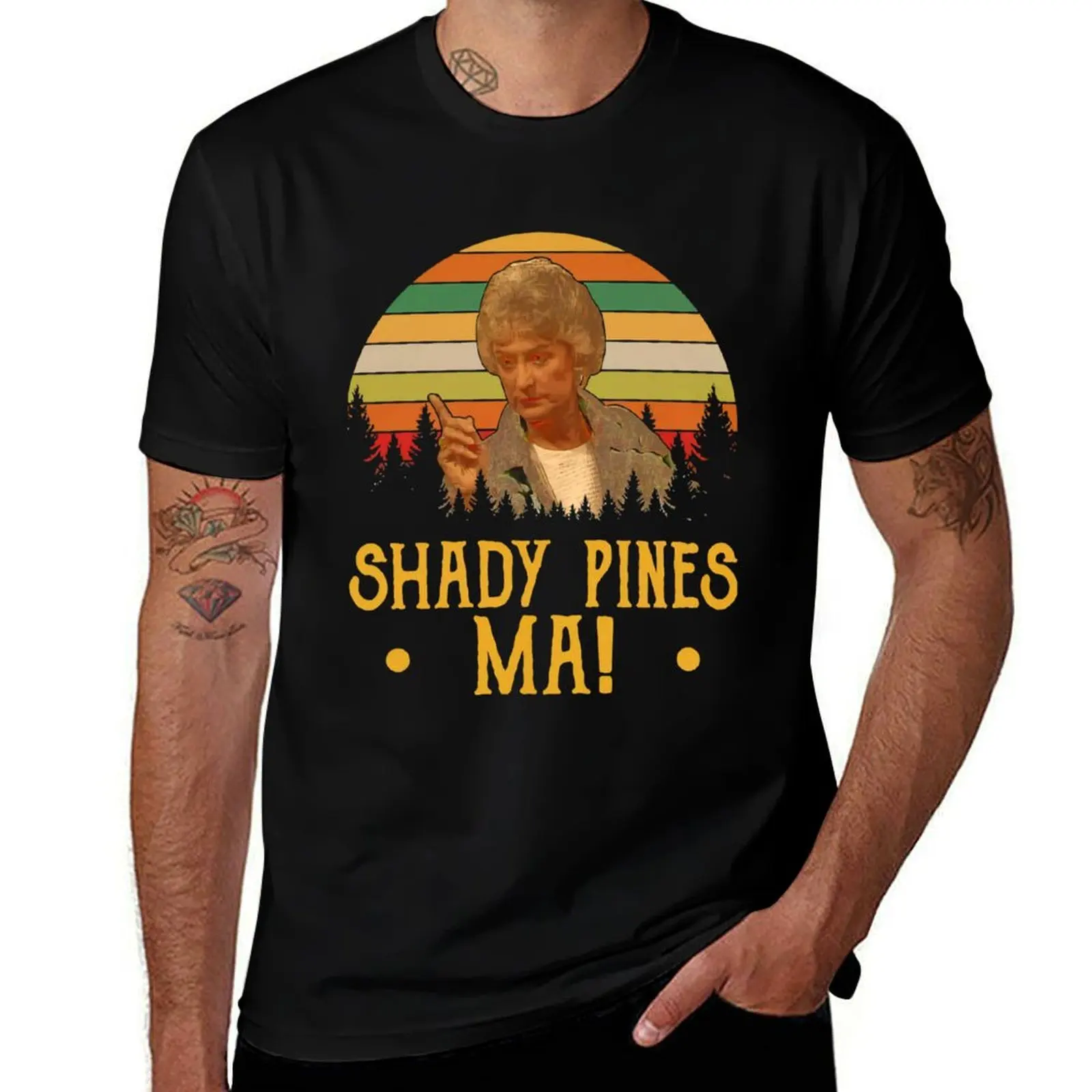 Shady Pines Ma ,miami, sophia petrillo, dorothy zbornak T-Shirt Daily Work Short Sleeve Top T-Shirt