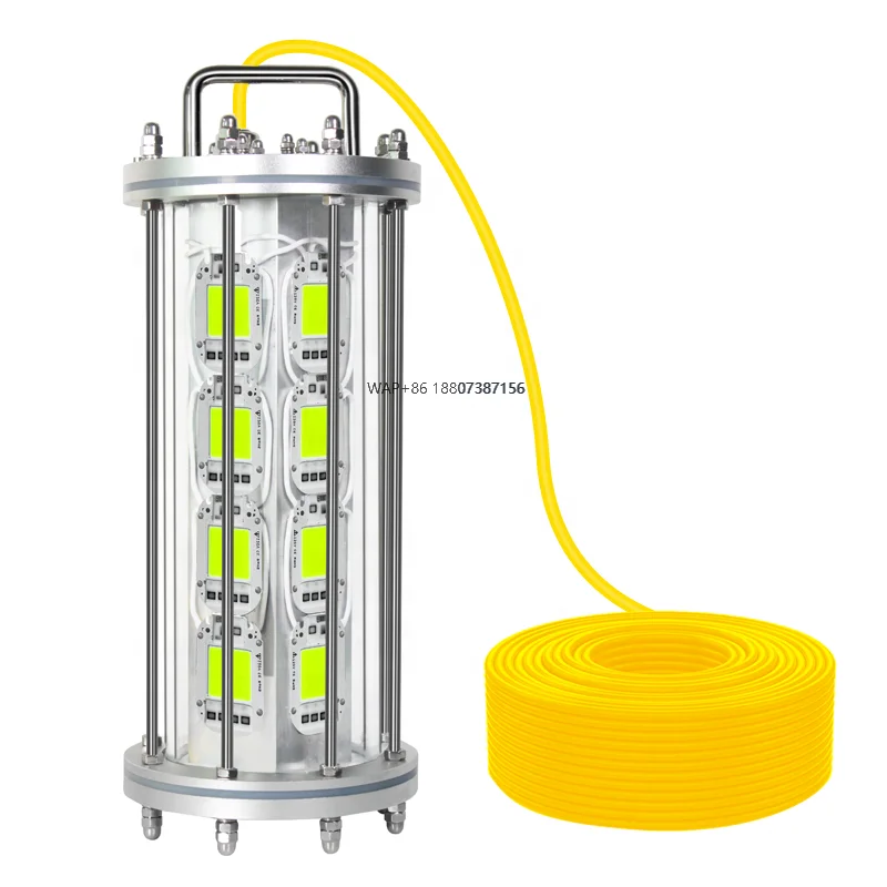 

AC220V 2000W LED Underwater Fishing Light Attract Fish Light Lure Fishing Green Light