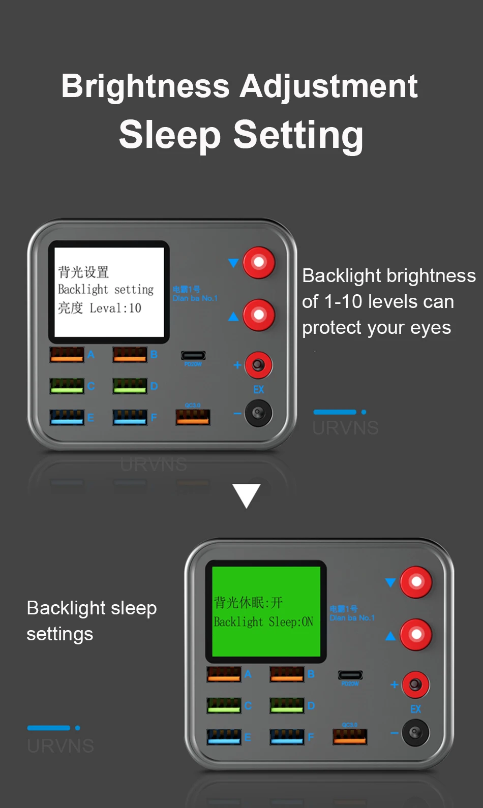 8 Port USB PD Fast Charging Wireless Charger With Anti Short Circuit Repair Function Mobile Phone Power For iPhone 15 13 Xiaomi