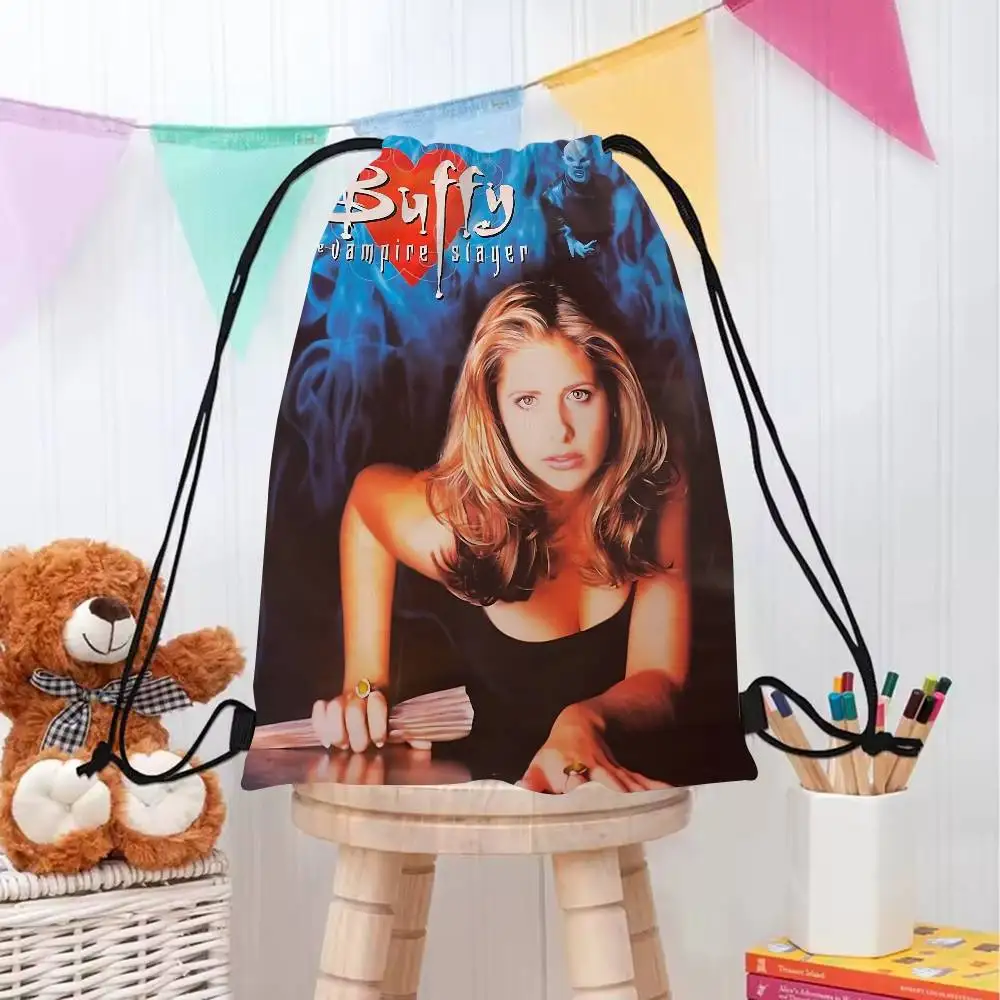 بافي مصاص الدماء القاتل الفيلم 1 قطعة الرباط حقيبة الظهر سلسلة ظهره أكياس السرج حقيبة السائبة مدرسة اليوغا رياضة رياضة السفر