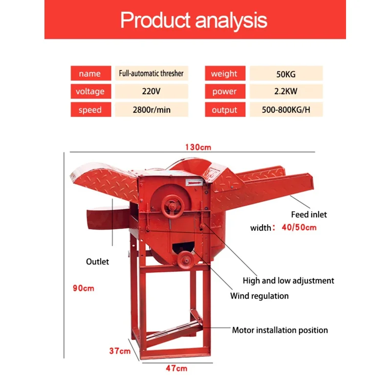 CHANGTIAN Rice Huller Wheat Thresher Electric Peeler Desgranadores Sheller Machine For Farm