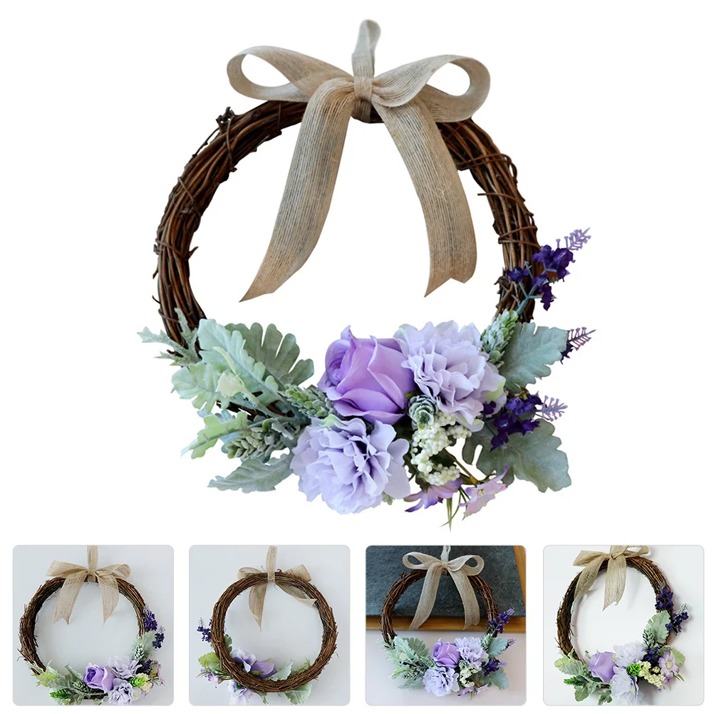 

Premium Simulated Rose Wreath Non Toxic Safe Material for Home Wedding Party Decor Shop Bar Window Door Wall Hanging Adornment