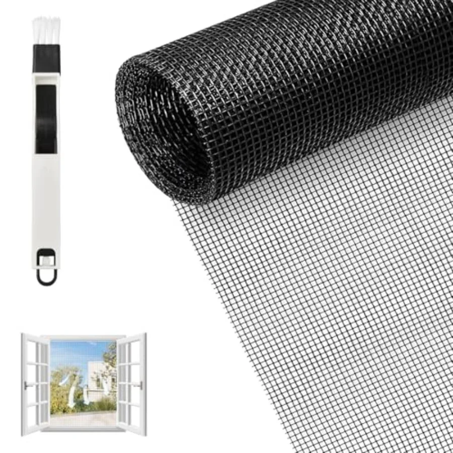 Moustiquaire de fenêtre 150x400 cm - Fibre de verre - Protection contre les insectes - Moustiquaire et grille de fenêtre - Robu