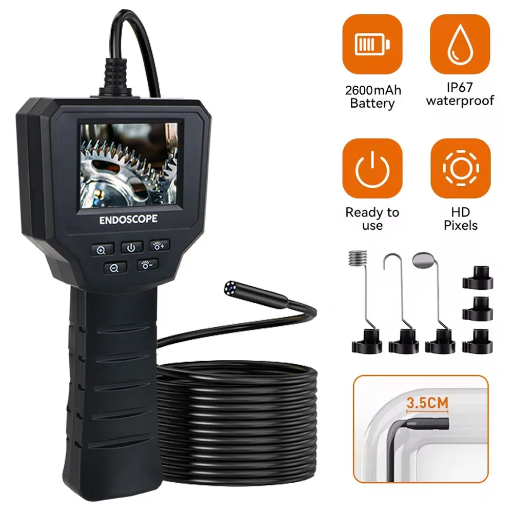 

Repair tool Digital Inspection Endoscope 2.4 IPS Screen Camera Pipe Sewer Inspection Borescope IP67 Waterproof