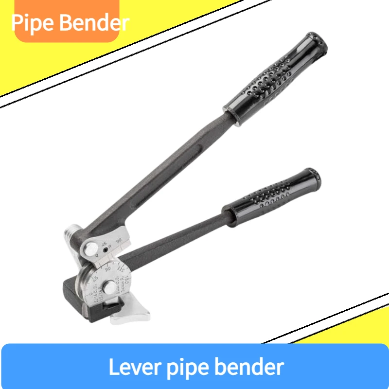 Lever Type Manual Pipe Bender 6-16mm Heavy Duty Steel Copper Tubing Tool Multifunction Bending Machine