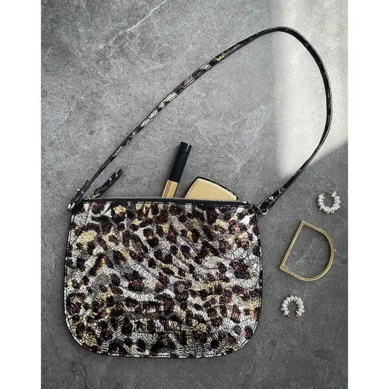 Luxury Brand Women's Bag Trend New Fashion Dinner Party High-quality Leather Sexy Leopard Print Design Shoulder Bag For Women