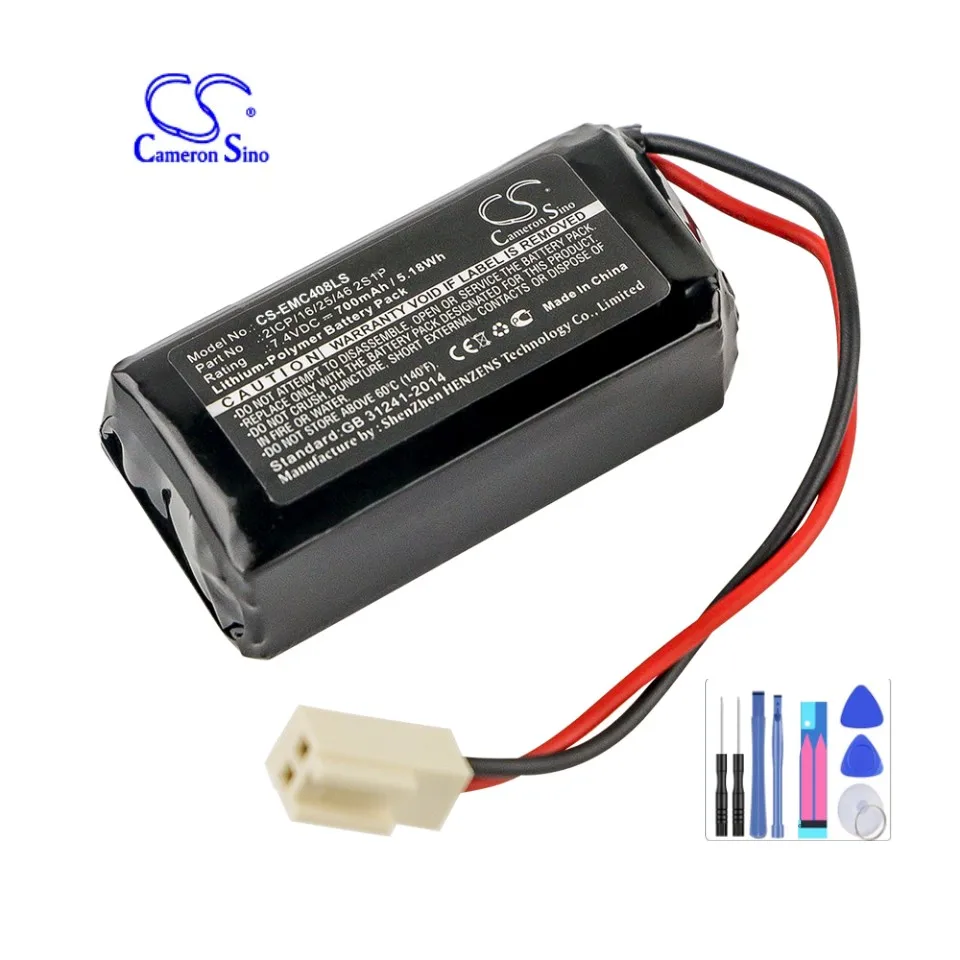 

Emergency Lighting Battery For Neptolux 175-8070 2ICP/16/25/46 2S1P EVE B0408 SUUNAVIIDAGA EVAKUATSIOONIVALGUST 700mAh / 5.18Wh