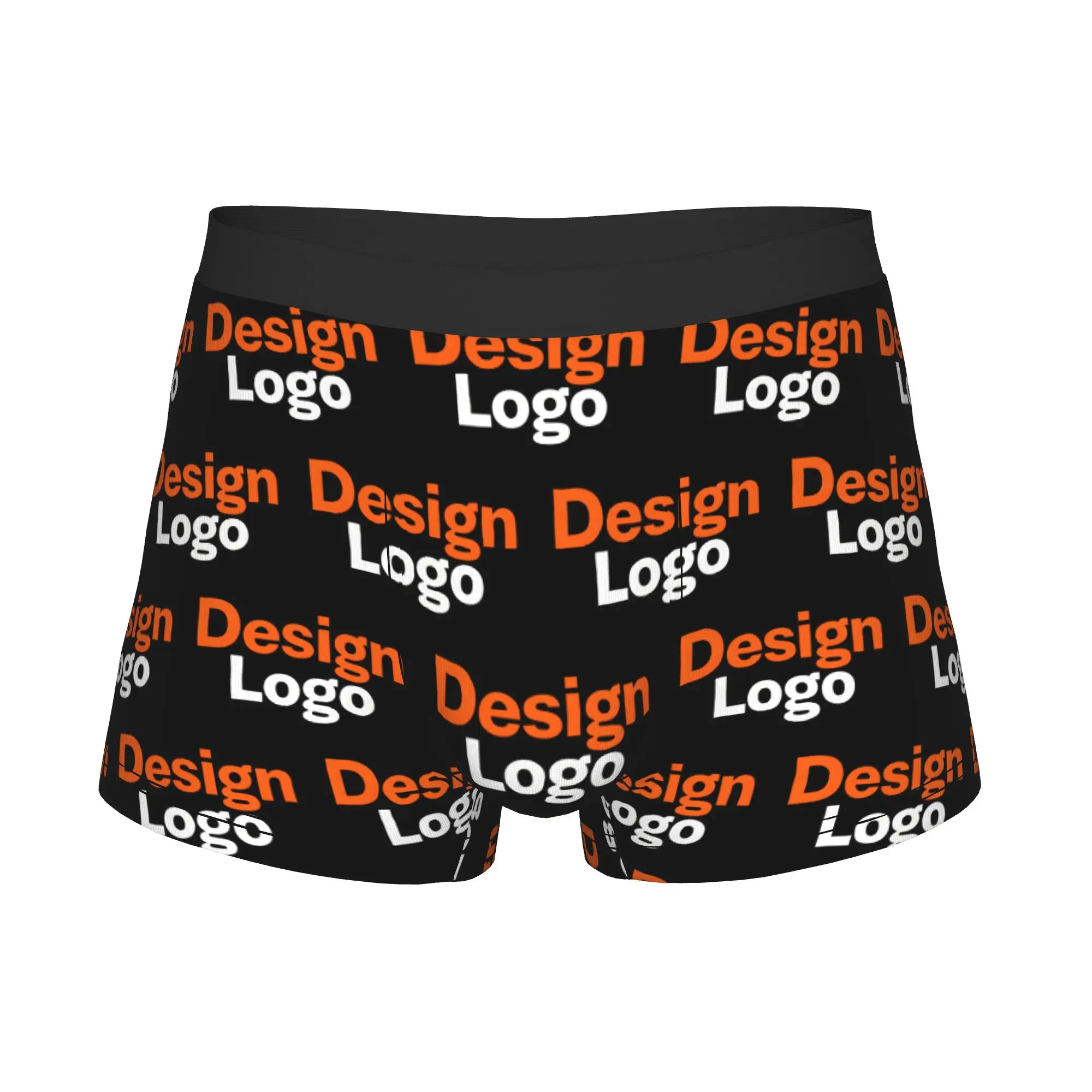Cool Custom Design Logo Boxers Shorts Panties Men's Underpants Breathable Personalized Photo Name Briefs Underwear