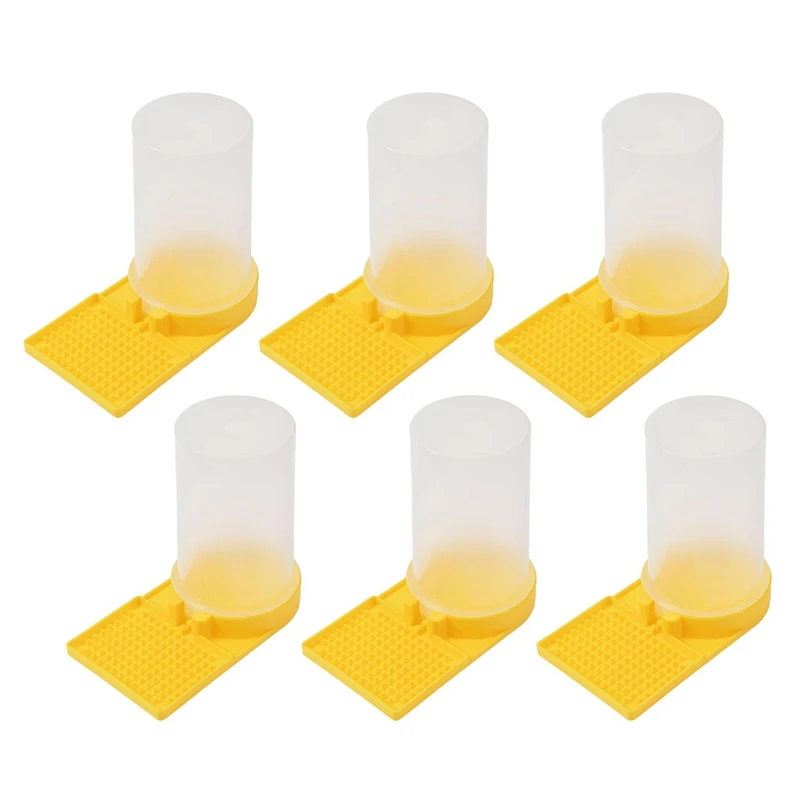 

6PCS Bee Watering Station Bee Cups Water For Bees Garden Bee Drinking Beekeeping Equipment Honey Beehive Entrance Feeder Durable