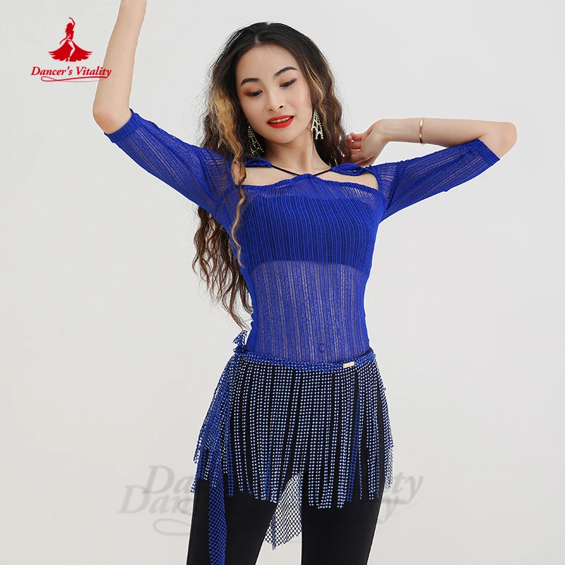 Belly Dance Training Clothes for Women Half Sleeves Top Girl's Training Clothes Oriental Belly Dancing Wear Clothing