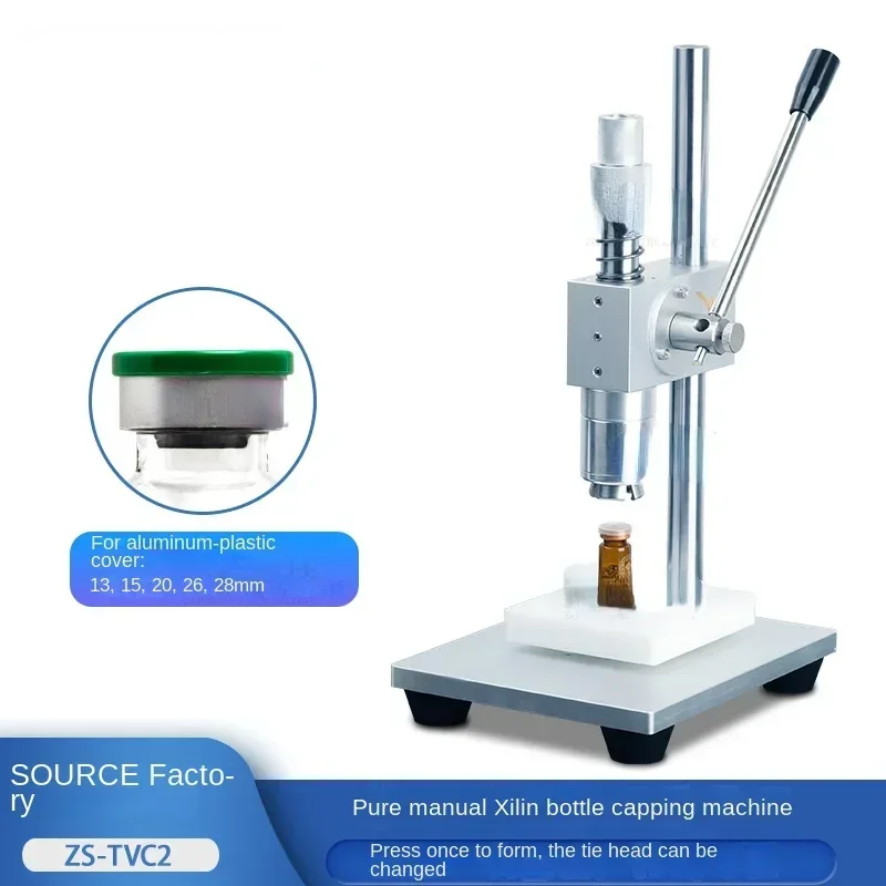 

Недорогая и качественная ручная машина для укупорки флаконов с пенициллином, для флаконов с пероральными жидкостями, стеклянных флаконов с пенициллином, с крышками из чистого пластика и алюминиево-пластиковых крышек.