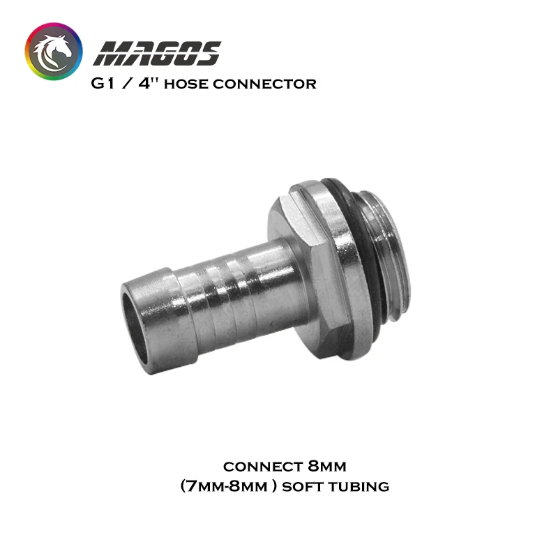 유연한 호스 배관 피팅, 수냉 커넥터, ID 5-12mm 소프트 워터 파이프 피팅, G1/4 인치, 2 개