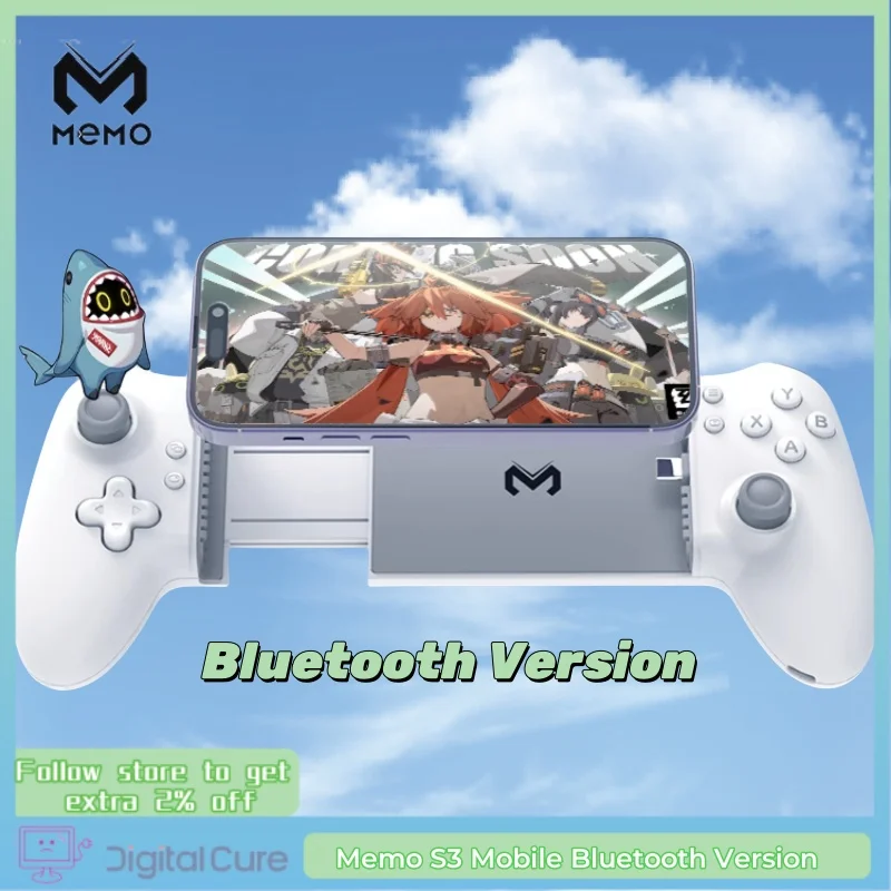 New Memo S3 Mobile Bluetooth Version Game Controller Wireless Stretching Dual Hall Ipad Tablet  Android Apple Mobile Gamepad