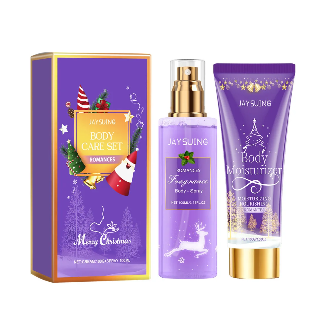 Perfume Gift Set Christmas Plant Floral Scent Pheromone Lasting Fragrance Body Spray Lotion Refresh Dating Charm Eau De Parfum