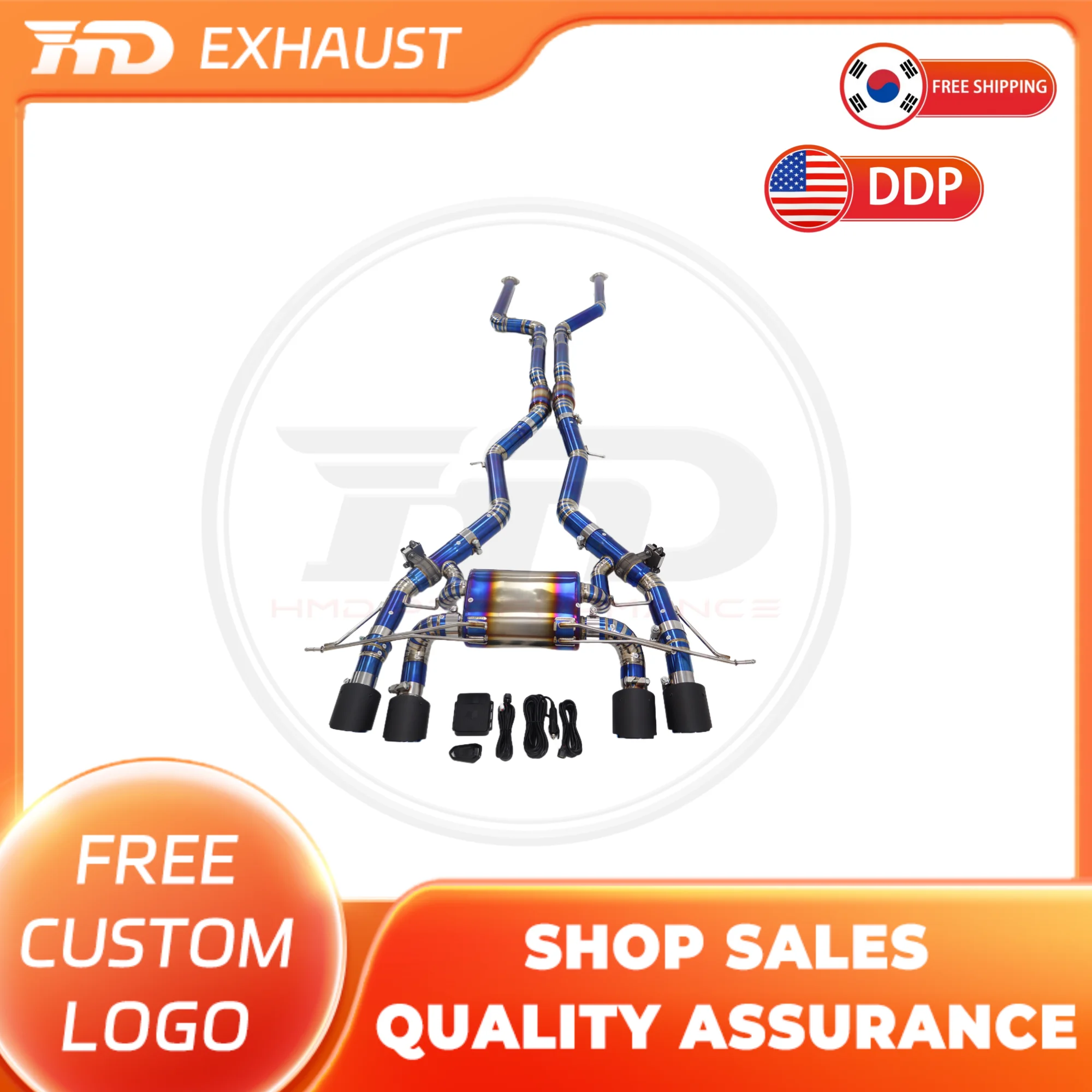 

HMD Titanium Exhaust System Performance Catback exhaust for BMW M2 G87 3.0T 2023+ Muffler With Valve