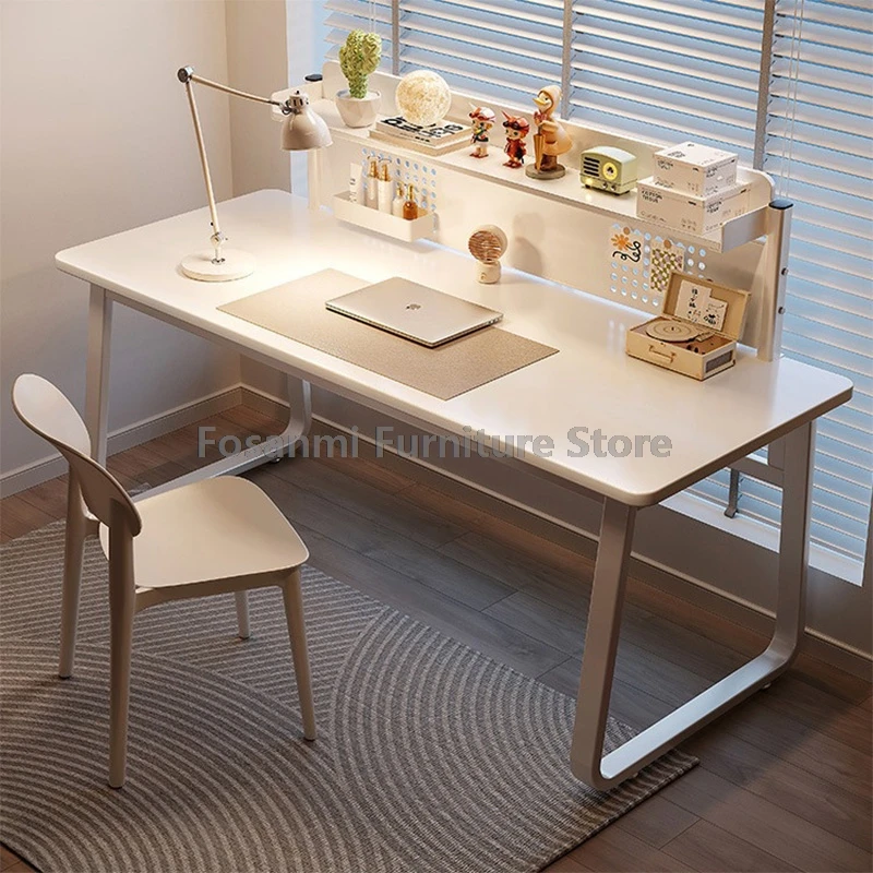Simple Table and Chairs Sets for Room White Gaming Study Desk with Storage Office Modern Computer Desk Chair Set Home Furniture