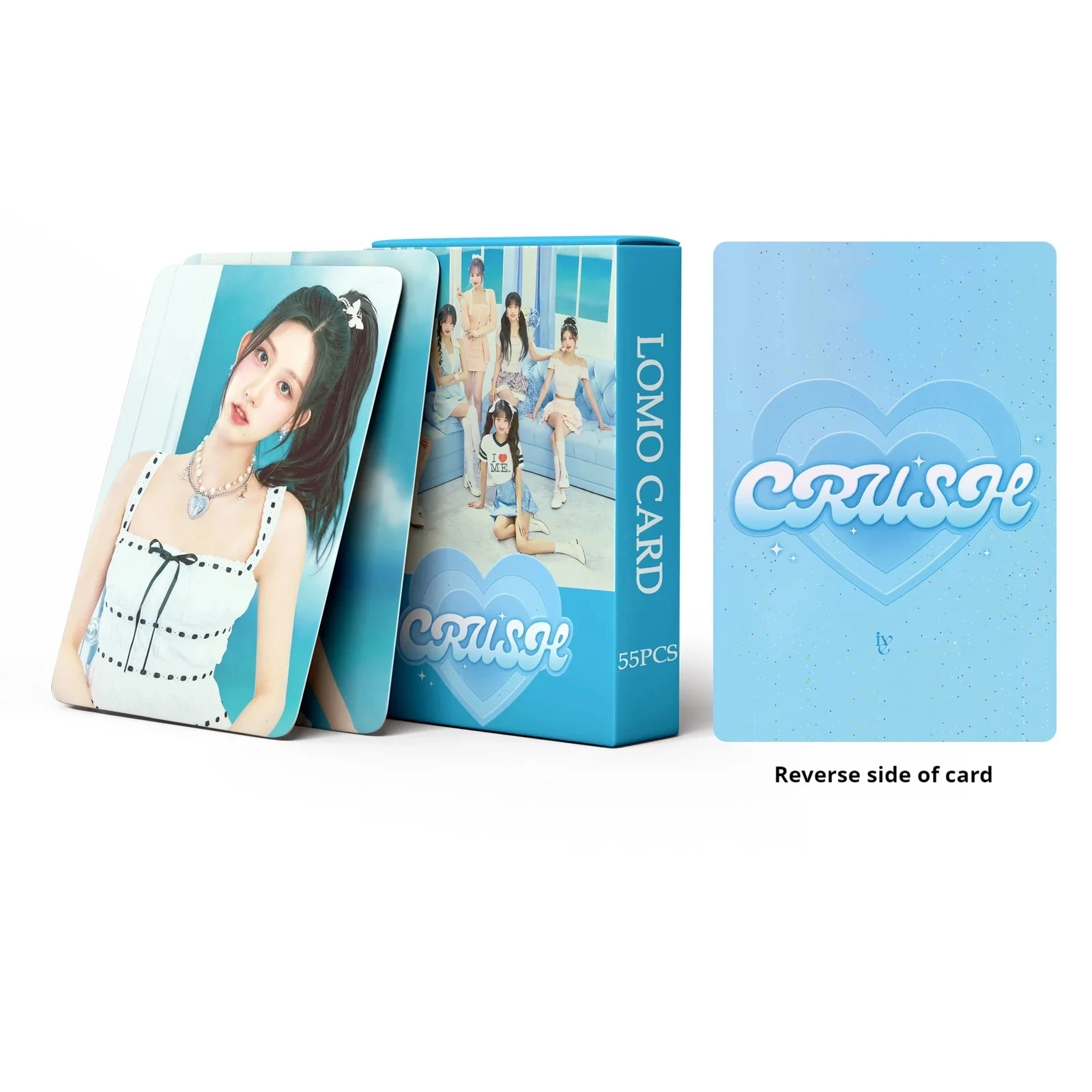 Imagem -02 - Kpop Ive Lomo Cards Imprimir Foto Cartão Postal Moda Fãs Presente Alta Qualidade 54 Pcs Conjunto