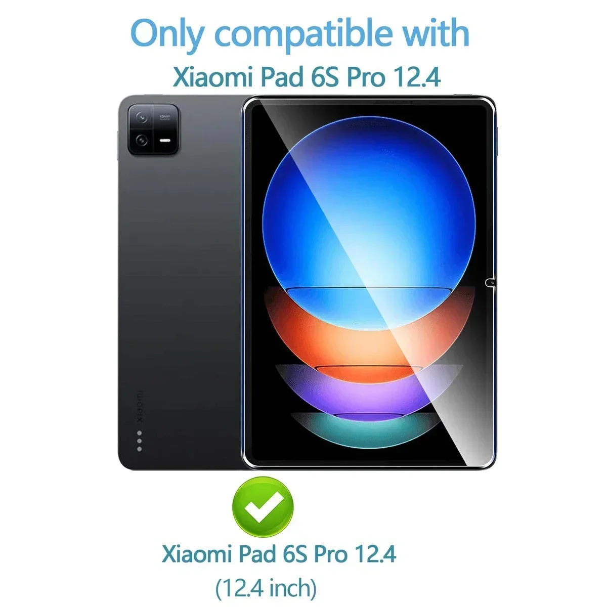 1/2/3PCS Temepred Glass for Xiaomi Pad 6S Pro 12.4 Inch Protective Tablet Glass on Xiaomi Pad 6S Pro 12.4 Screen Protector