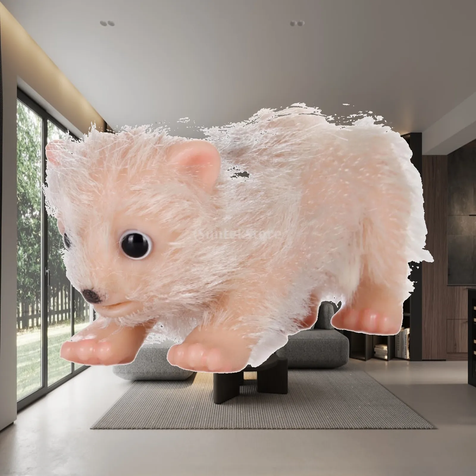 Small Reborn Arctic Bear Toy Sensory Toy Mini Arctic Bear Toy for Party Home Decoration Ornament Family Activity Photo Props