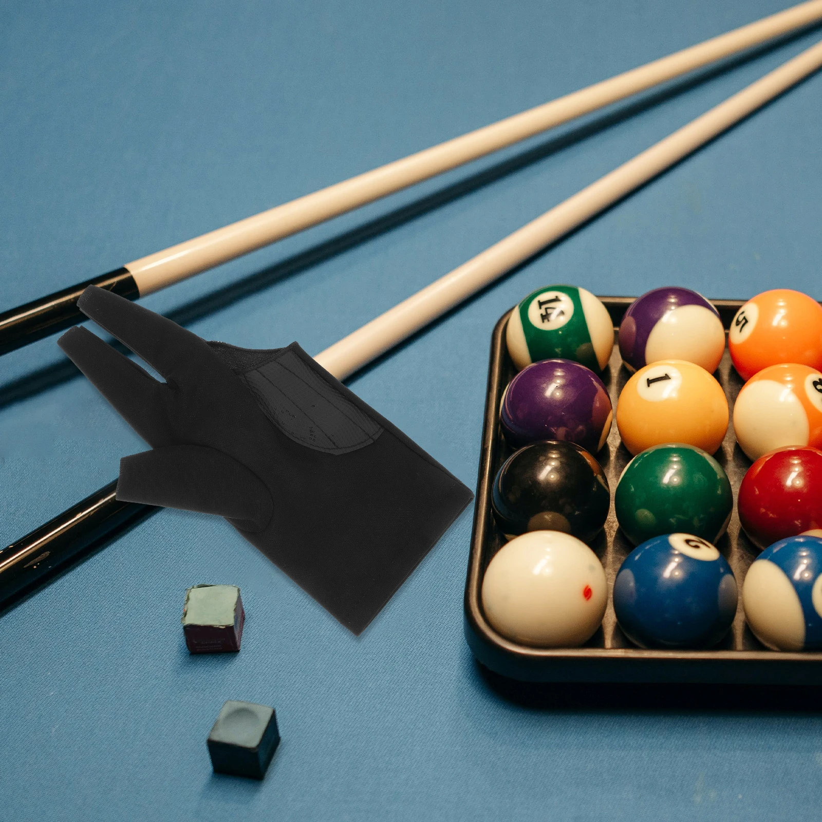 

Pool Breathable Elastic Snooker Billiard Gloves Men Women Non-Slip Three-Finger Design Reusable Comfortable Table Game