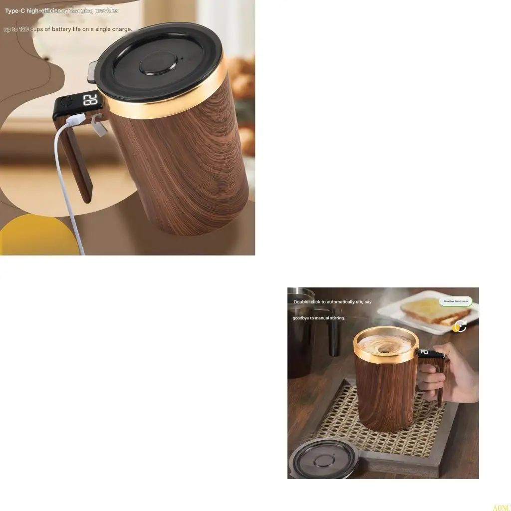 

A0NC Automatic Stirring Cup Mixing Mug Electric Stirring Cup with Efficient Motor