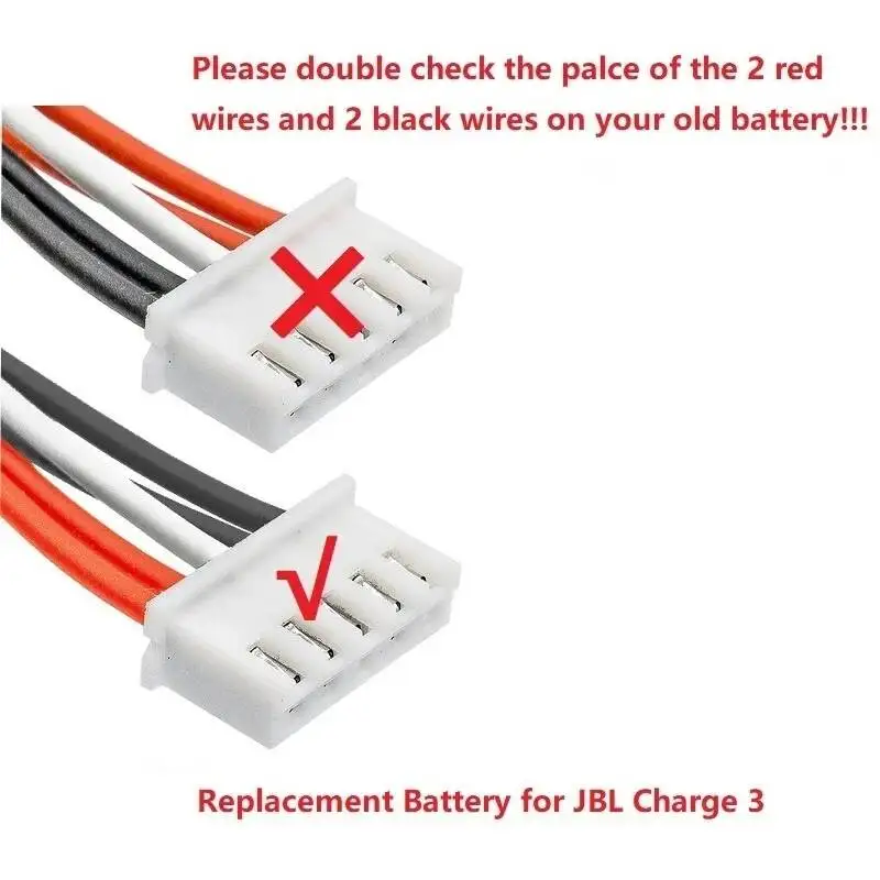 3.7v 6000mah Original Battery for JBL Charge 3 Charge3 GSP1029102A Batteria Replacement parts