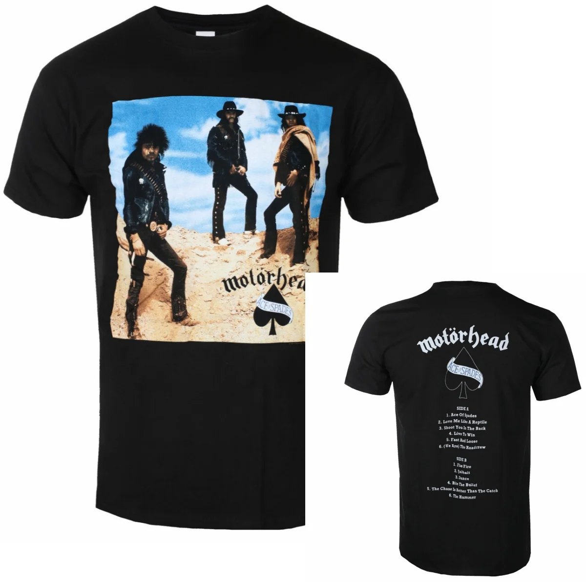 Bestes Motörhead Grafik-Baumwoll-Band-T-Shirt Unisex Sommer Kurzarm Mode Marken-Shirt Luxus Casual Vintage Tee – Detail 2
