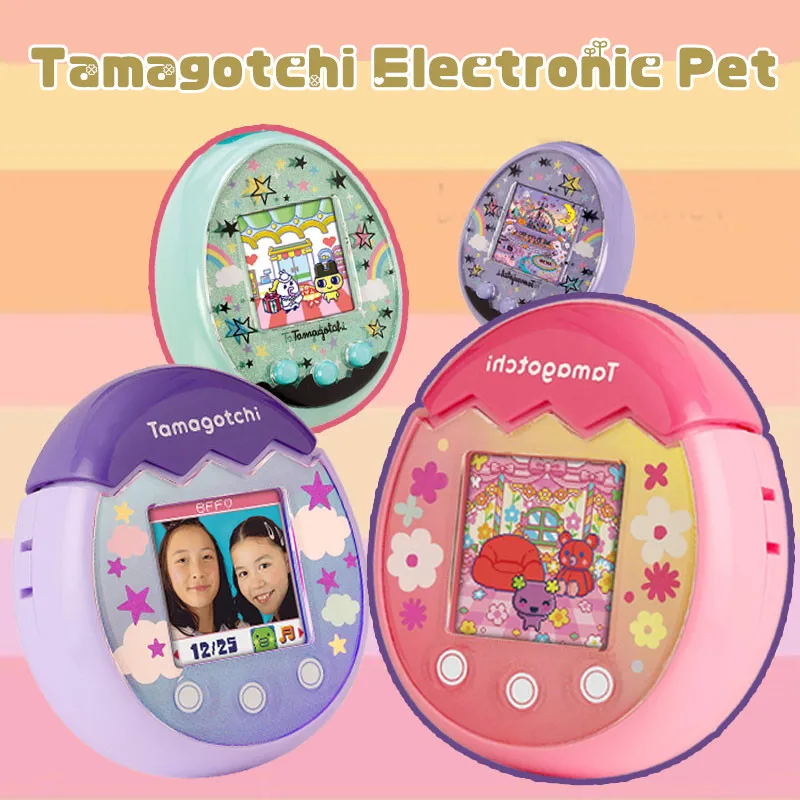 

Bandai оригинальный Tamagotchi электронный питомец Pix виртуальная машина цветной экран интерактивный E-Pet игровая консоль для детей подарок игрушка для детей