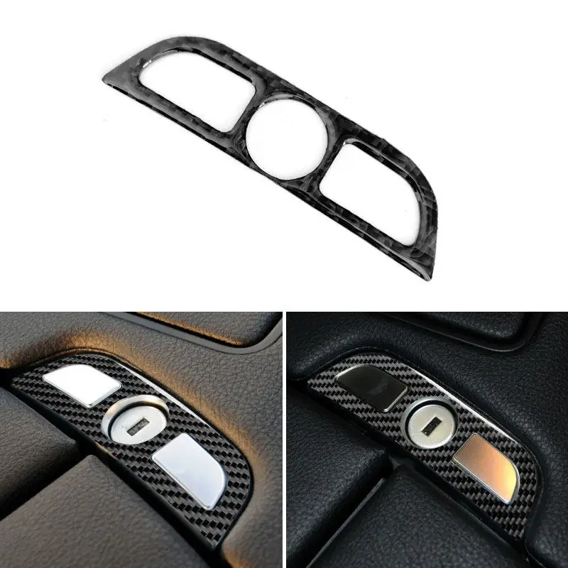 For BMW 6 Series M6 F12 F13 F06 2011-2018 M Sport Car Inner Accessories Carbon Fiber Center Armrest Box Buttons Trim Sticker