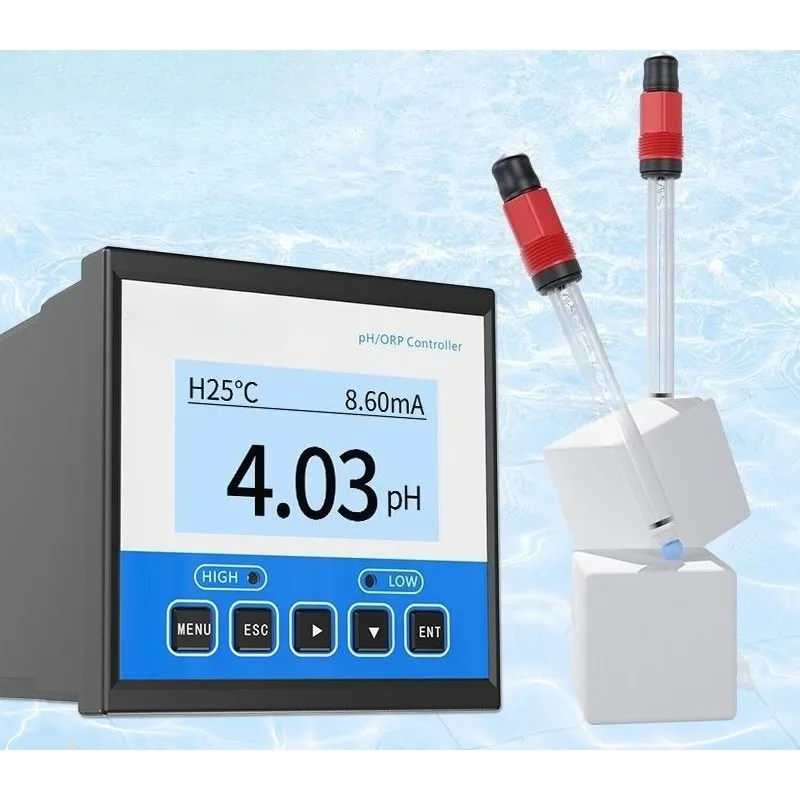 High-precisi industrial water quality analyzer, - pH meter with ORP electrode