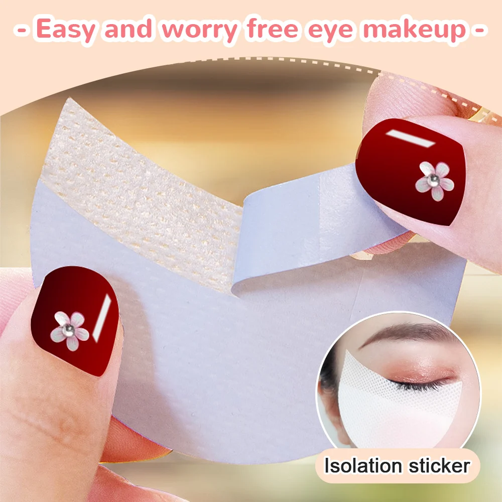 50/100PCS Eyeliner Shield For Eyeshadow Shields Protector Disposable Pads Lint Free Patch False Eyelash Extension Makeup Tool