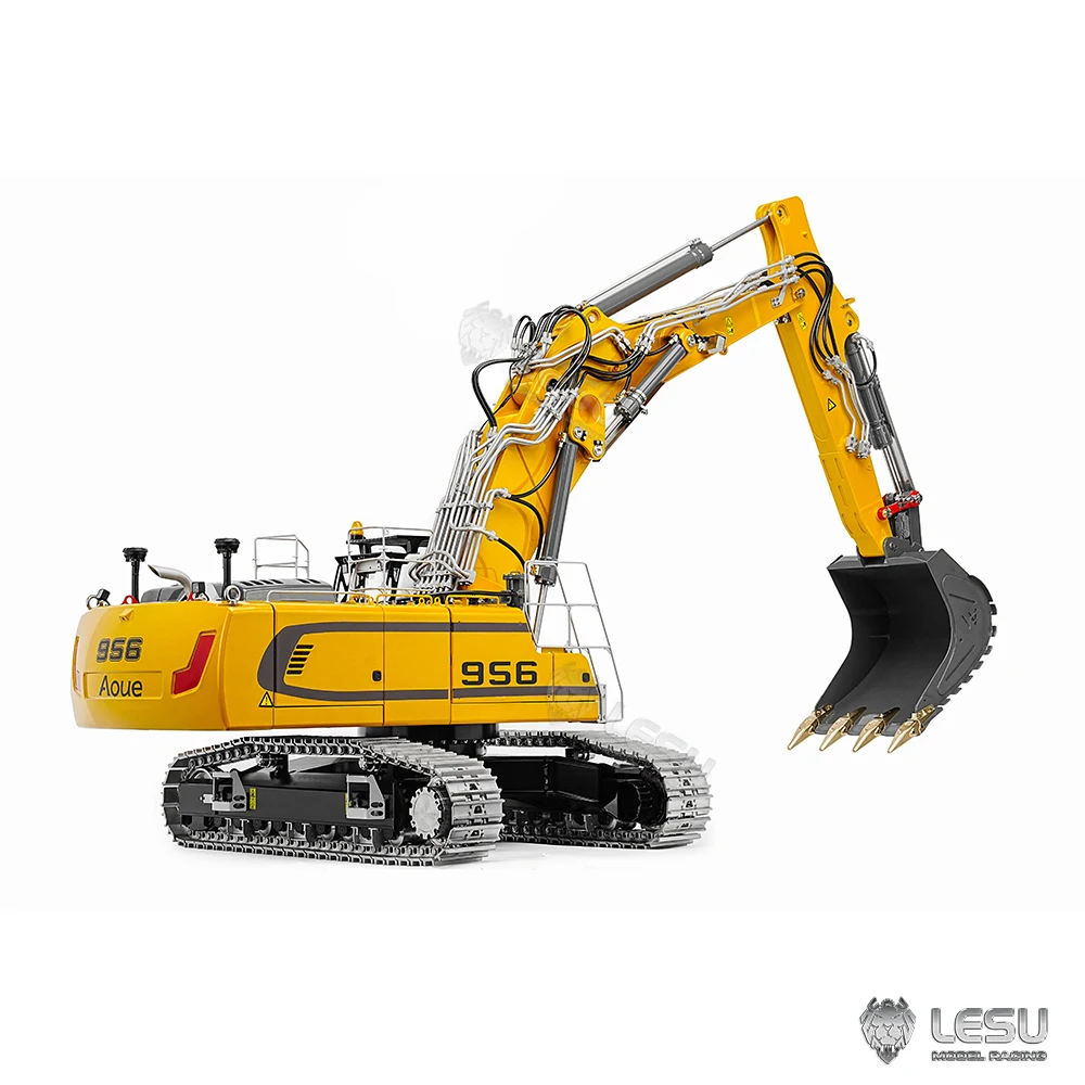 LESU 1/14 Hydraulic LR956 Three-section Boom Excavator Model Dual Pump 7 Valve Motor Drive Version BA-B0040