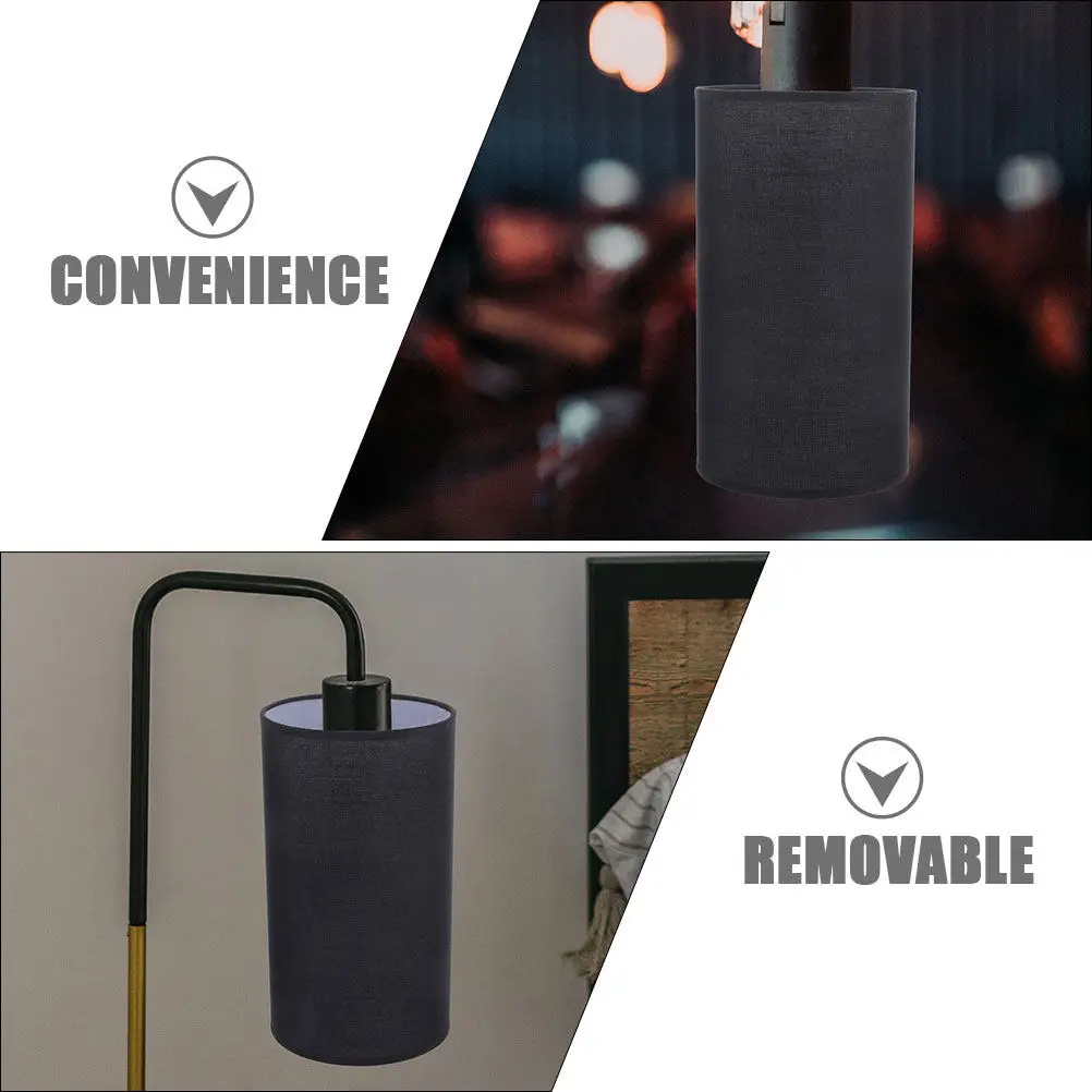 2Pcs Wall Light Shade Classic Cloth Lampshade Barrel Lamp Shade Removable Indoor Light Cover Lamp Accessory for Home Lighting