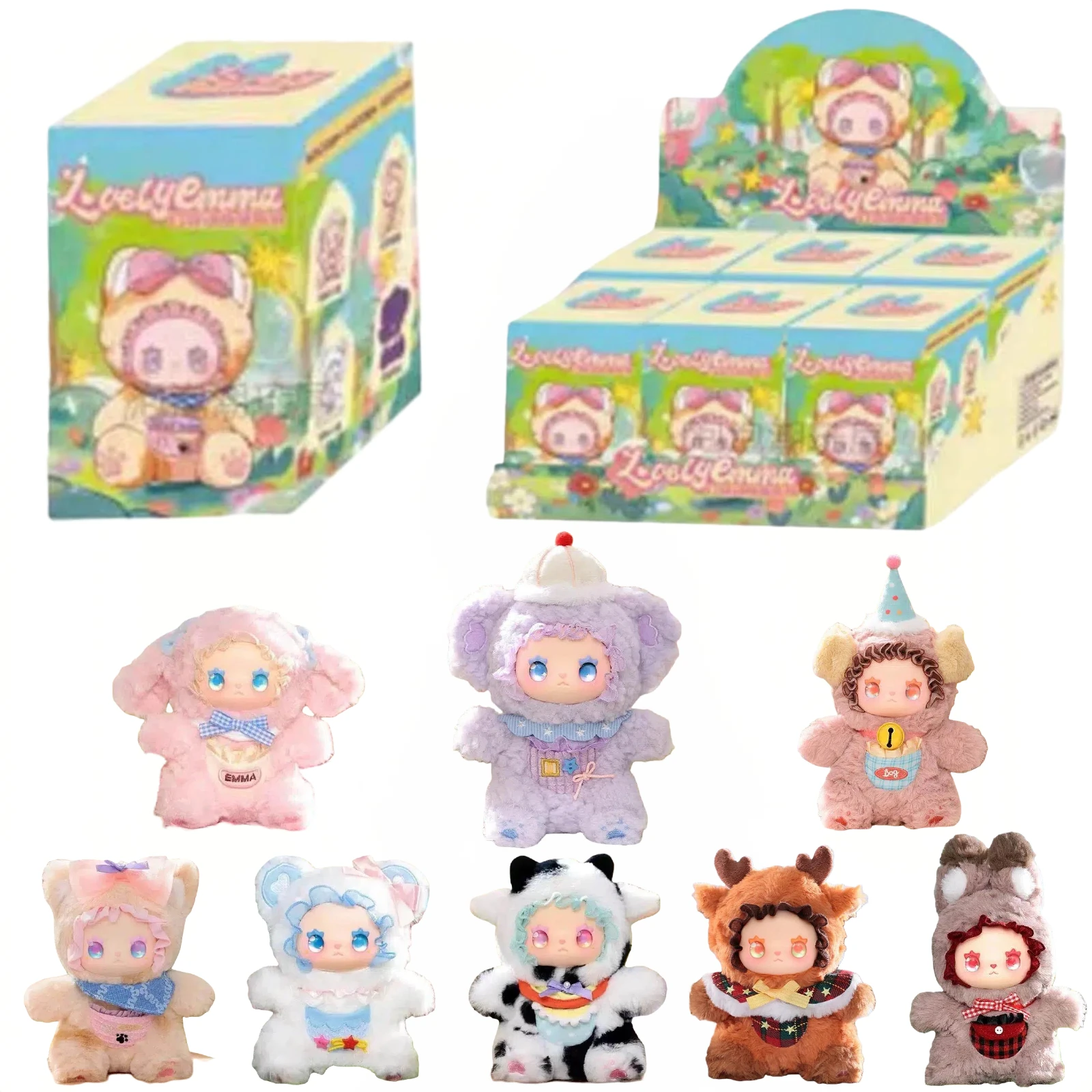 

Подлинная серия Emma Pockets Zoo, плюшевые куклы, слепая коробка, кавайная модель, подвеска, декор, специальный сюрприз, тайная девушка, игрушка на день рождения, подарок