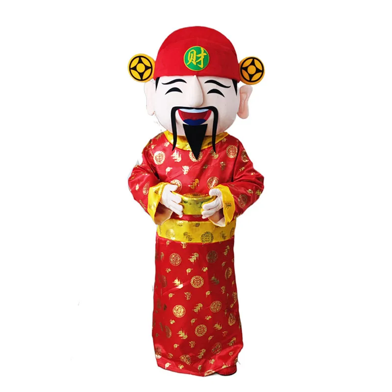 God of Fortune Mascot Costume Adult Size Shop Event Exhibition Cosplay Anime Performance Props