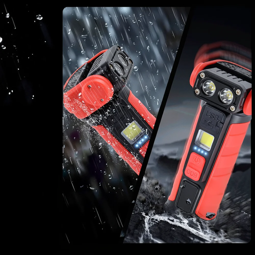 Rechargeable Magnetic COB Work Light Portable Handheld Flashlight For Jixing Outdoor Auto Repair Emergency Lighting Lamp