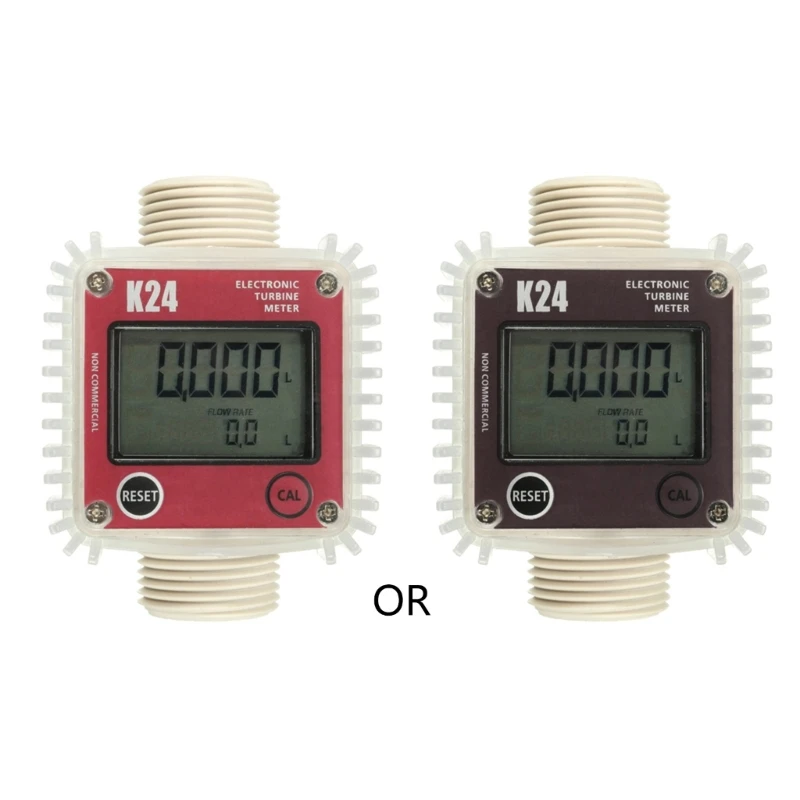 Imagem -06 - Digital Lcd Turbina Fluxo Combustível Testador Medidor Fluxo para Produtos Químicos Água Mar Líquido Medidor Fluxo Ferramentas Medição J04 21 Dropship K24