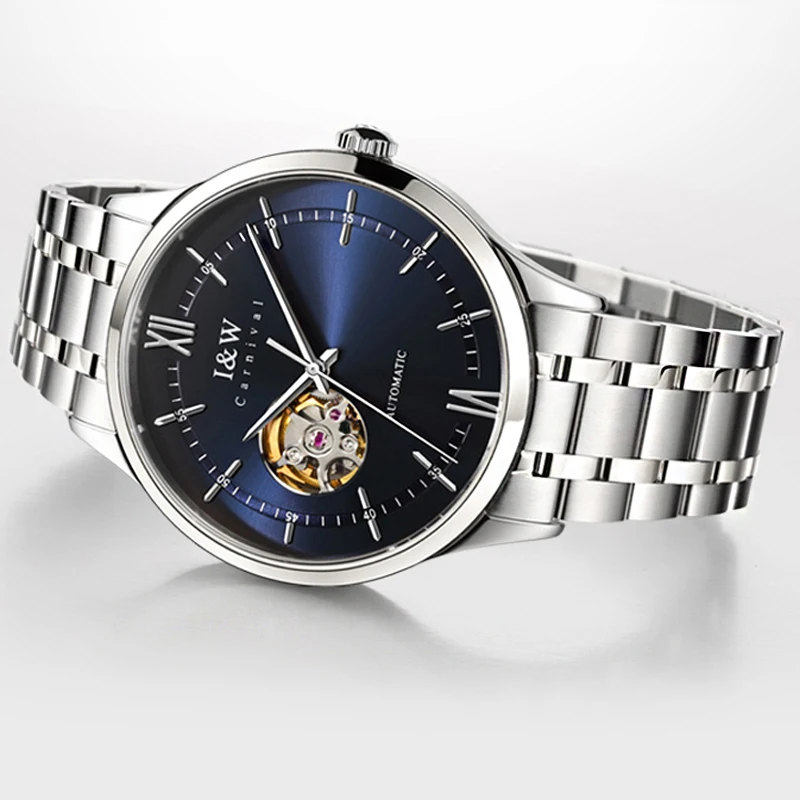 IW Skeleton Design Luxury Top Brand Automatic Mechanical Watch Men Japan Movement Sapphire Mirror Waterproof Wristwatch Montre