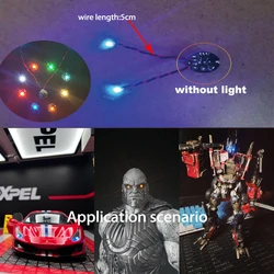 Led Lamp Magnetron Light Model Wired 5cm For Diy Car Toys Lighting Making Diorama Materials Accessory With Battery