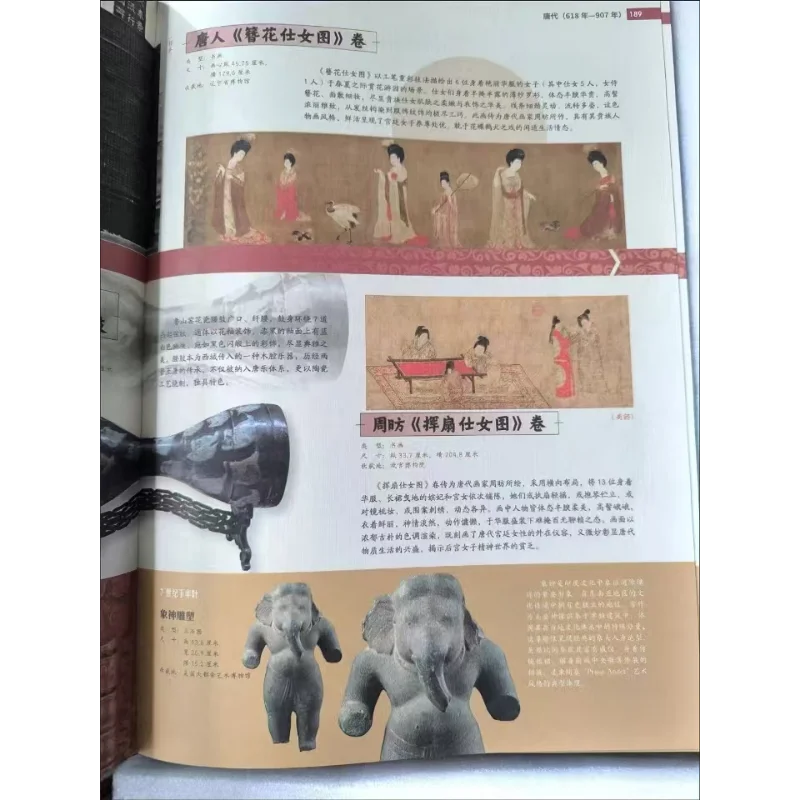 Images of China's National Treasures and Precious Cultural Relics on The Timeline, Historical Books of Cultural Relics