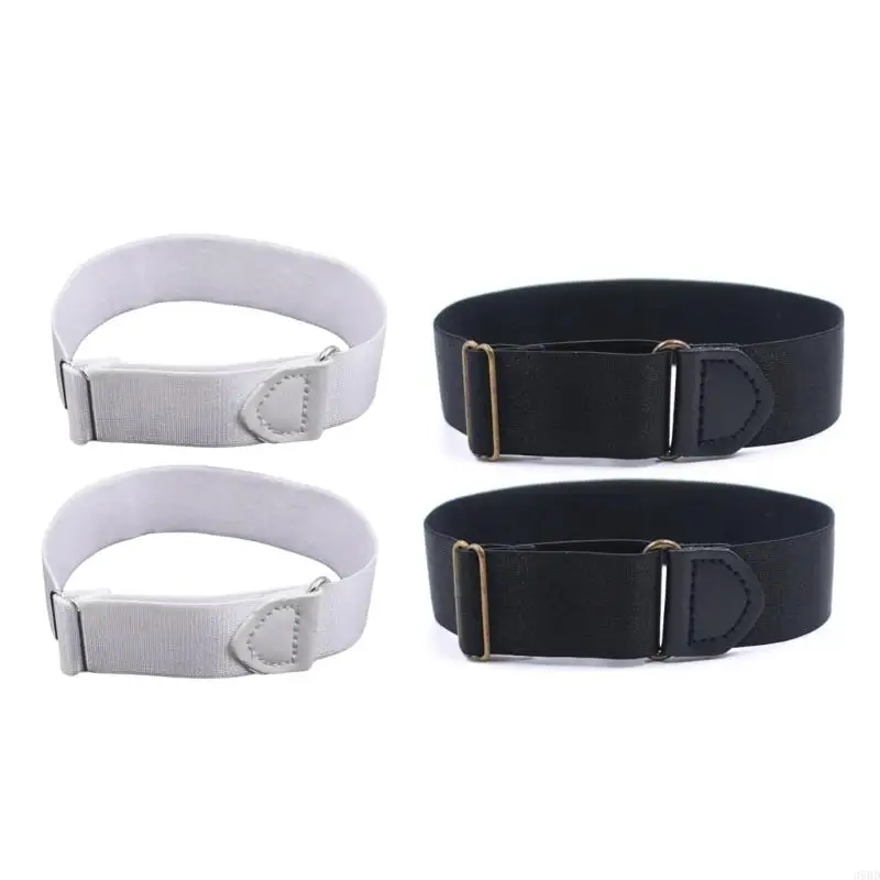 652F Shirt Mouw Houder Elastische Shirt Arm Garters voor Volwassen Unisex Shirt Armband Antislip Beveiligen Positie Arm Manchet Band