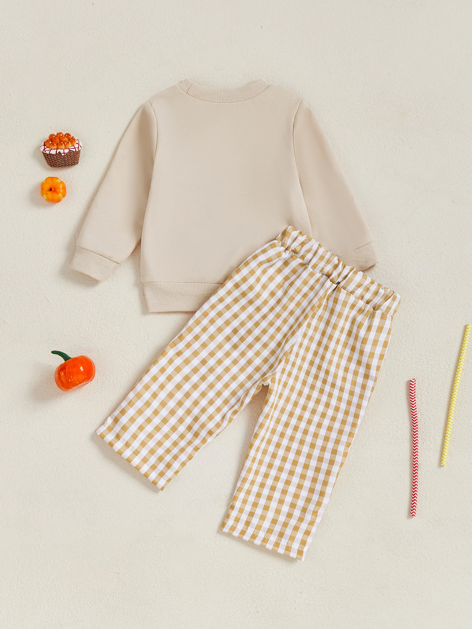 

Baby Girl Thanksgiving Outfit Turkey Print Ruffle Sleeve Top and Leggings 2 Piece Set for Autumn Harvest Celebration