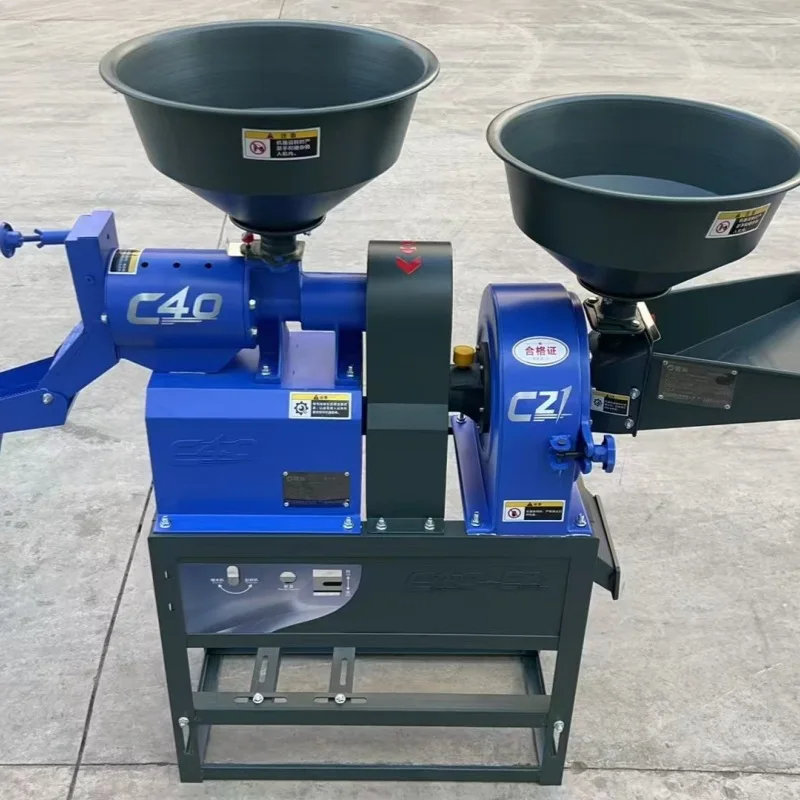 

(Customized for sea shipping) Multi-functional rice milling machine, integrated grinding and milling machine, household millet h
